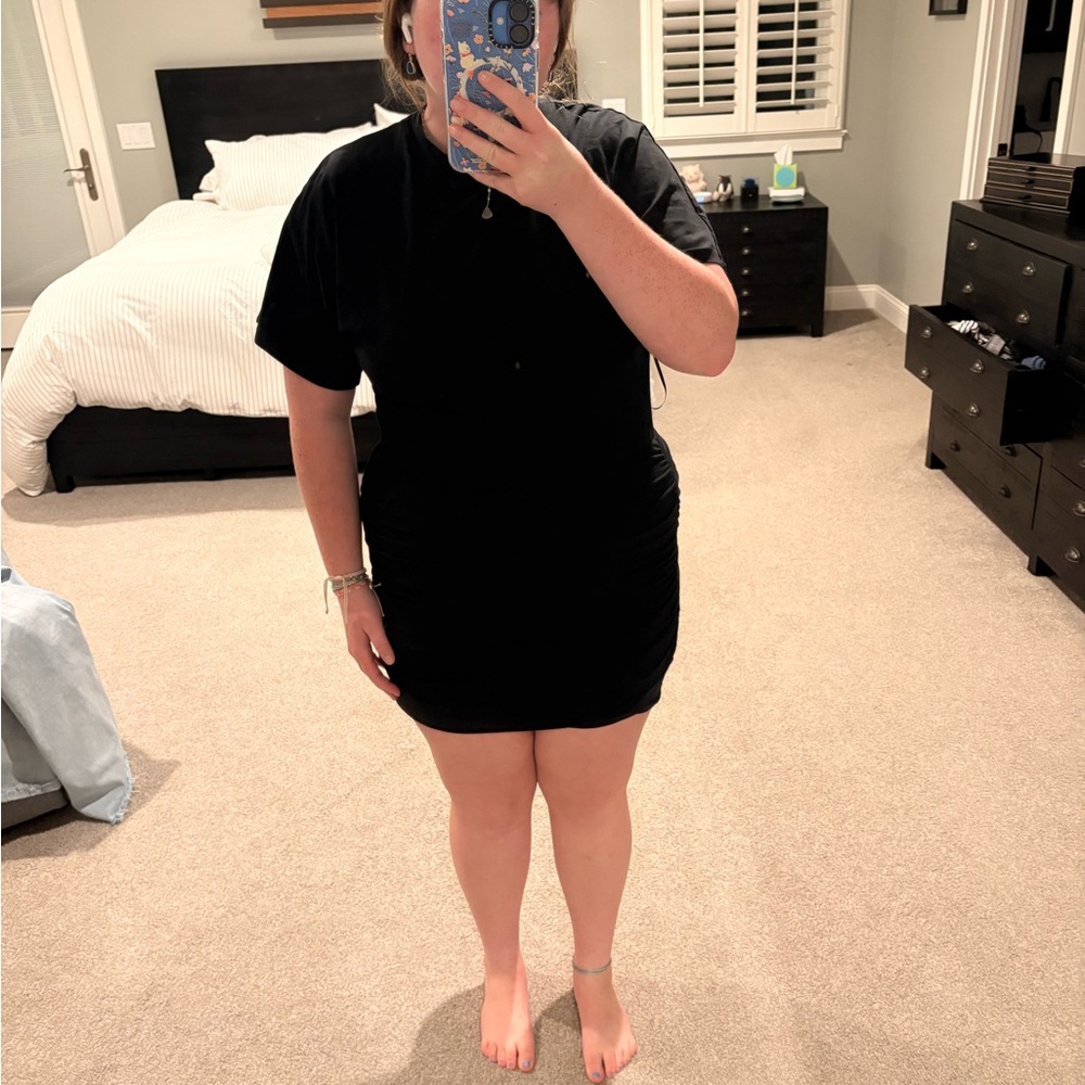 Z Supply Black Short Sleeve Dress